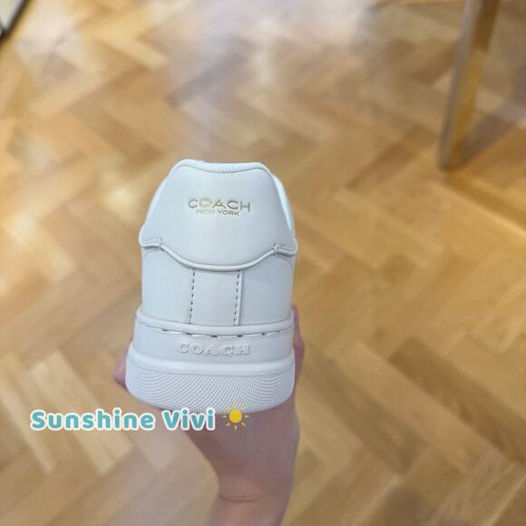 NWT Coach Women's High Line Sneaker With Heart Chalk Multi CBR66 us 8 - Picture 8 of 8